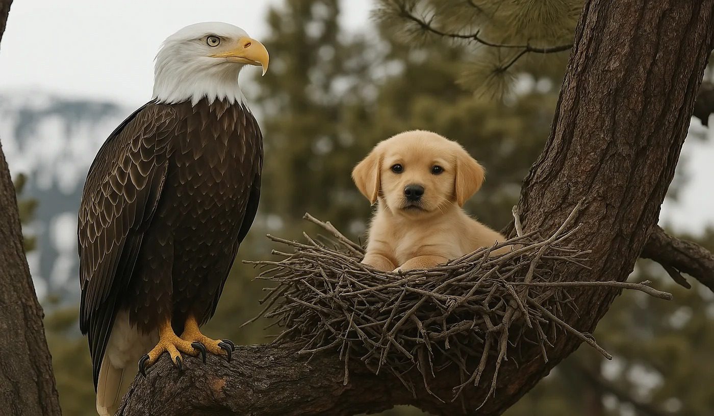 Águila arrebata a un cachorro del jardín: lo que descubren los vecinos te dejará boquiabierto