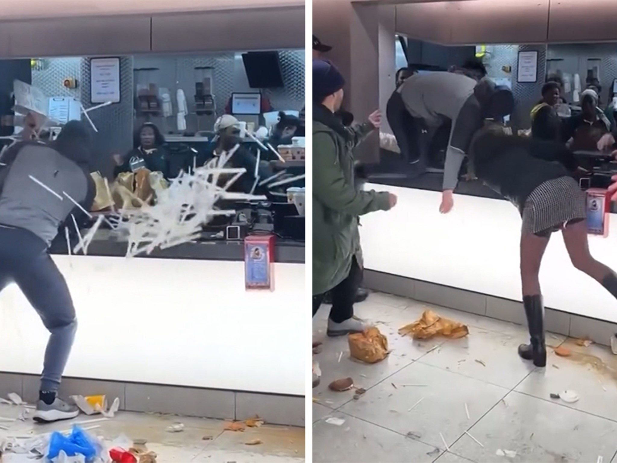 Vídeo: Briga generalizada no McDonald’s: Funcionários e clientes jogam comida ➤ Globenow.info