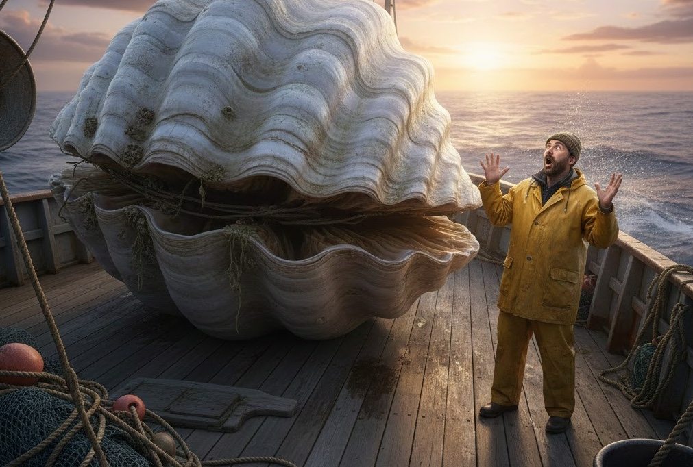 Er hob etwas, das einer riesigen Muschel ähnelte, an Deck. Doch sobald er hineinblickte, durchfuhr ihn eine kalte Angst ➤ Globenow.info