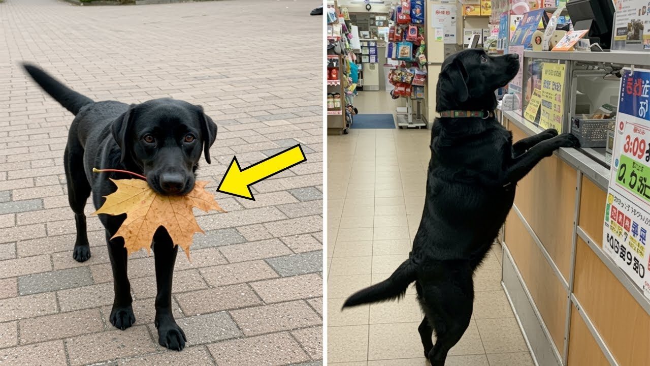 Streunender Hund legt jeden Morgen ein Blatt vor den Laden – eines Tages folgt ihm der Ladenbesitzer