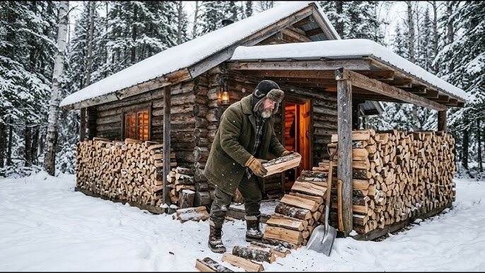 Ein Bauer ging in den Wald, um Brennholz zu sammeln – doch er fand etwas Erschreckendes, eingeschlossen in Eis