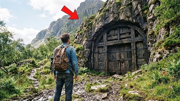 Er entdeckte eine winzige Tür in einem Berg – und erkannte zu spät, warum sie versteckt war