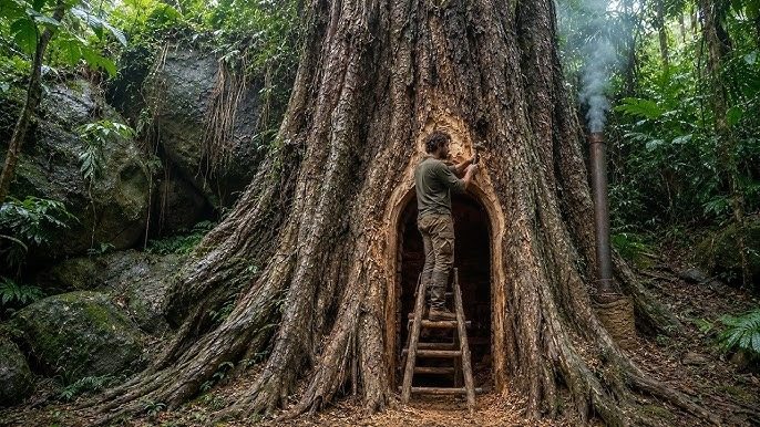 Ein Mann betrat einen riesigen Baum und entdeckte ein Geheimnis, das seine Lebenseinstellung für immer veränderte