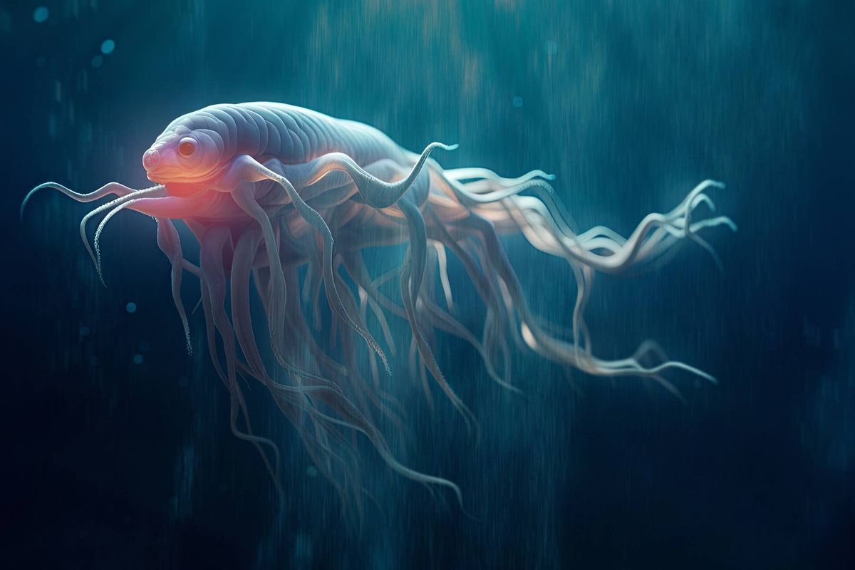 Wissenschaftler haben in fast zehn Kilometern Tiefe ein mysteriöses Lebewesen entdeckt