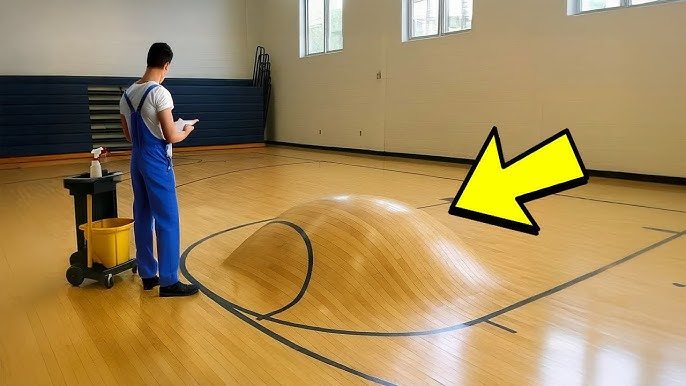 Unos trabajadores notaron una extraña protuberancia en el suelo del gimnasio; tras abrirlo, tuvieron que llamar al 911 ➤ Globenow.info