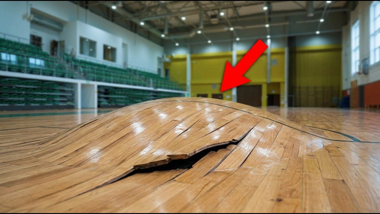 Unos trabajadores notaron una extraña protuberancia en el suelo del gimnasio; tras abrirlo, tuvieron que llamar al 911 ➤ Globenow.info