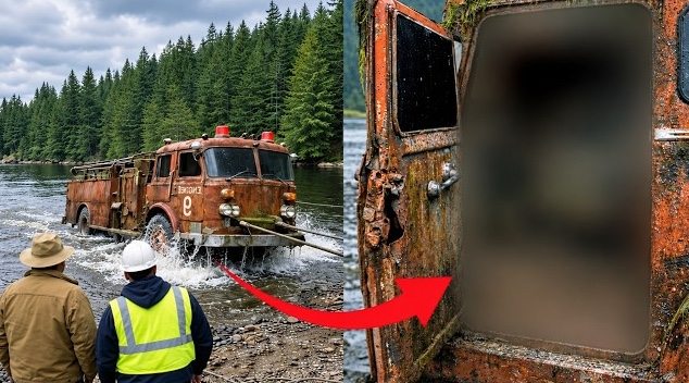 Encuentran un camión de bomberos en un lago; los agentes se quedan paralizados al ver lo que hay dentro ➤ Globenow.info